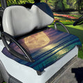 Moon Beach Print Golf Cart Seat Cover