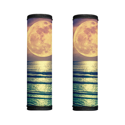 Moon Beach Print Handle Covers
