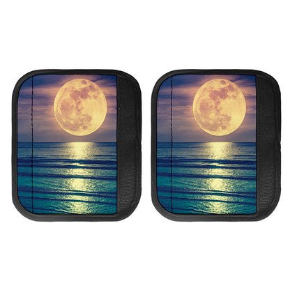 Moon Beach Print Handle Covers