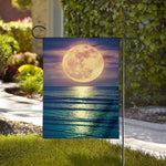 Moon Beach Print House Flag