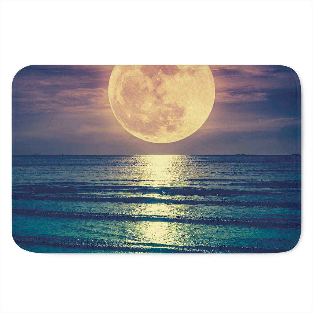 Moon Beach Print Indoor Door Mat