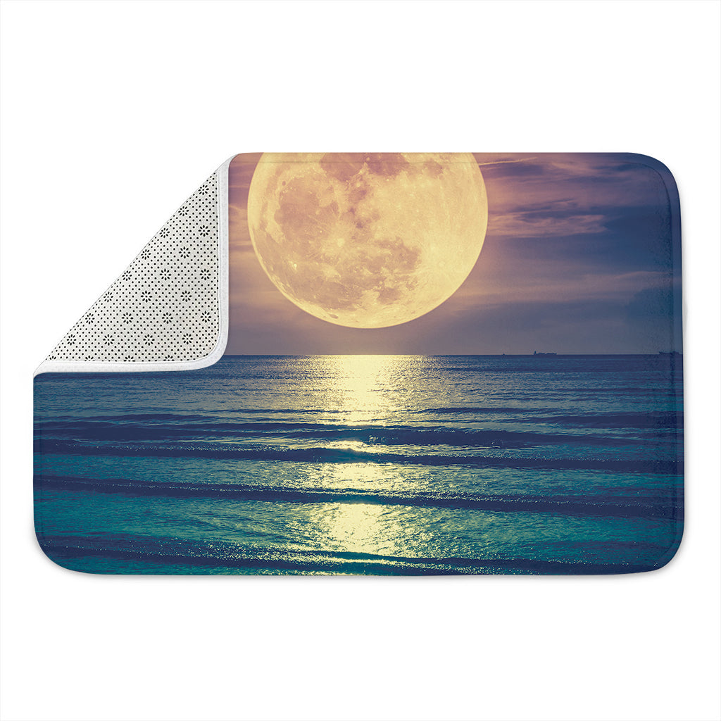 Moon Beach Print Indoor Door Mat