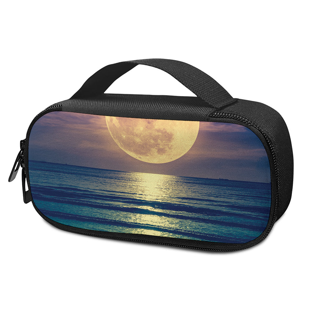 Moon Beach Print Insulin Cooler Travel Case