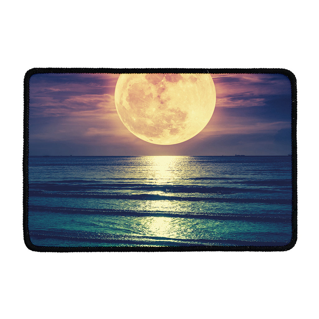 Moon Beach Print Kitchen Mat