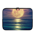 Moon Beach Print Laptop Sleeve