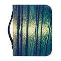 Moon Beach Print Leather Bible Cover