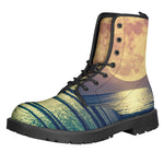 Moon Beach Print Backpack