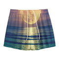Moon Beach Print Mesh Shorts
