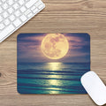 Moon Beach Print Mouse Pad