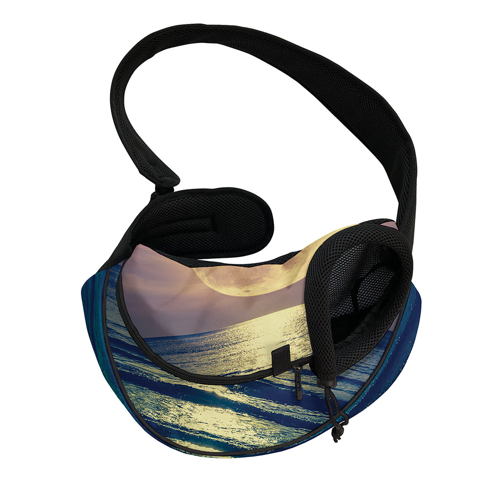 Moon Beach Print Pet Sling Carrier