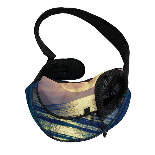 Moon Beach Print Pet Sling Carrier