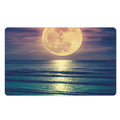 Moon Beach Print Polyester Doormat