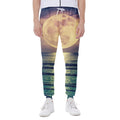 Moon Beach Print Joggers