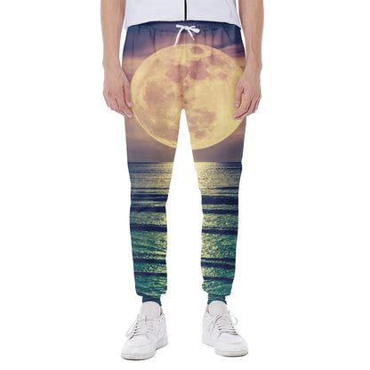 Moon Beach Print Scuba Joggers