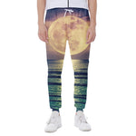 Moon Beach Print Scuba Joggers