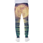 Moon Beach Print Scuba Joggers