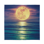 Moon Beach Print Silk Bandana