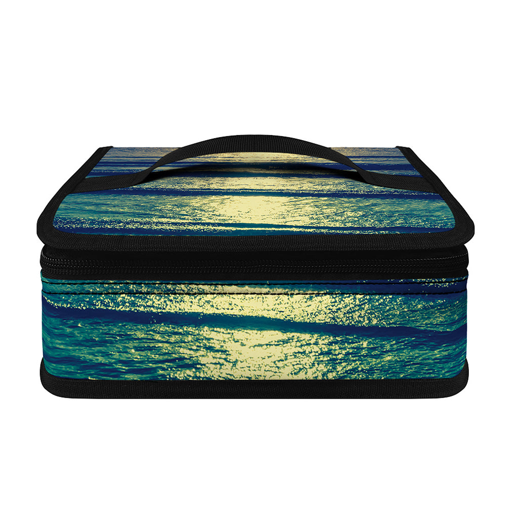 Moon Beach Print Small Lunch Bag