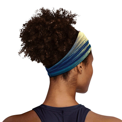 Moon Beach Print Sports Headband