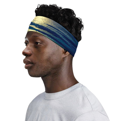 Moon Beach Print Sports Headband