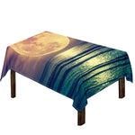 Moon Beach Print Tablecloth