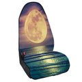 Moon Beach Print Waterproof Car Seat Cover
