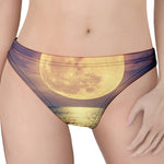 Moon Beach Print Women's Thong