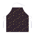 Moon Phase And Stars Pattern Print Adjustable Apron
