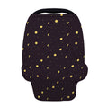 Moon Phase And Stars Pattern Print Baby Seat Cover