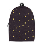 Moon Phase And Stars Pattern Print Backpack