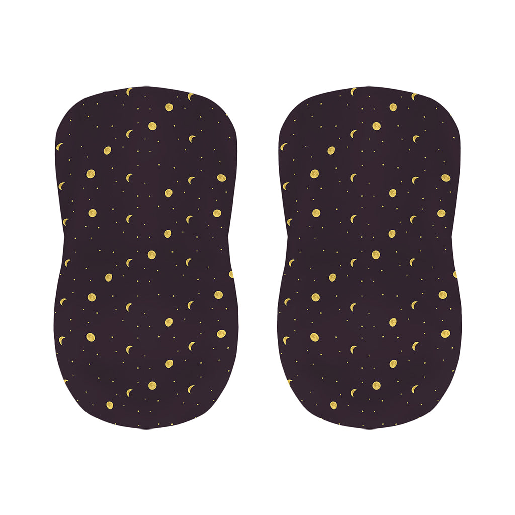 Moon Phase And Stars Pattern Print Bar Stool Covers