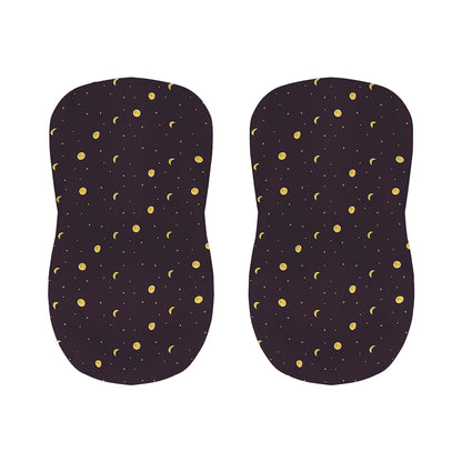 Moon Phase And Stars Pattern Print Bar Stool Covers