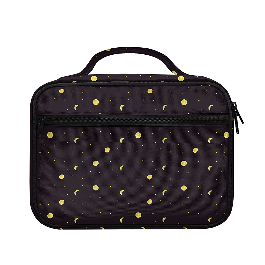 Moon Phase And Stars Pattern Print Briefcase Bible Bag