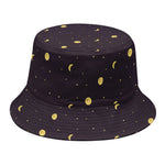 Moon Phase And Stars Pattern Print Bucket Hat