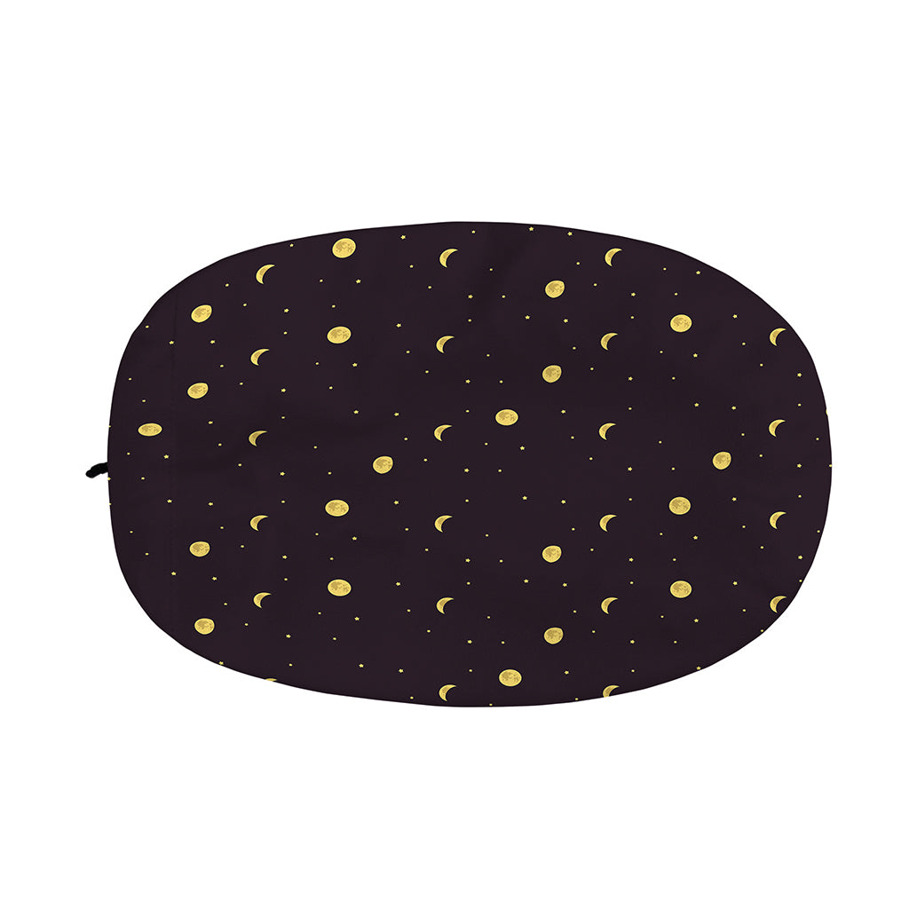 Moon Phase And Stars Pattern Print Car Side Mirror Covers