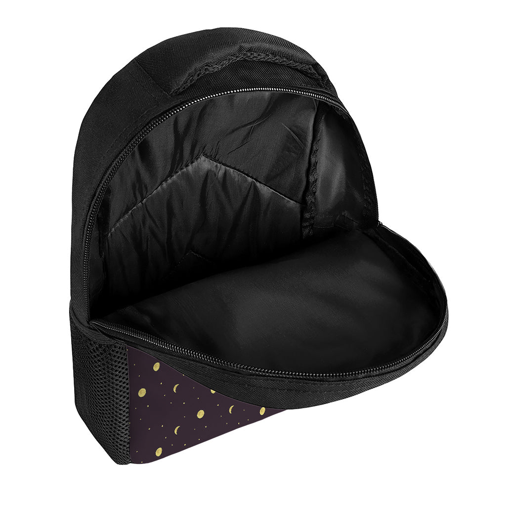 Moon Phase And Stars Pattern Print Casual Backpack