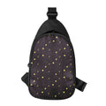 Moon Phase And Stars Pattern Print Sling Bag