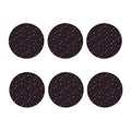 Moon Phase And Stars Pattern Print Coaster Set