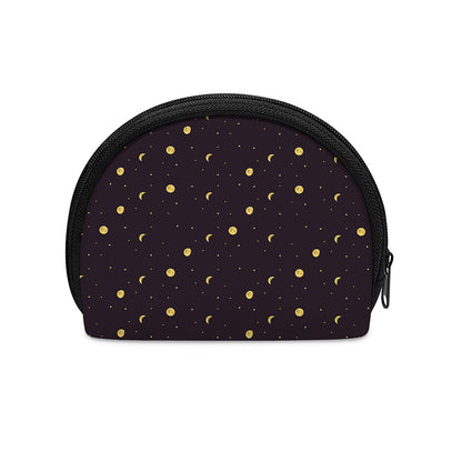 Moon Phase And Stars Pattern Print Coin Purse