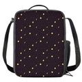 Moon Phase And Stars Pattern Print Crossbody Lunch Bag