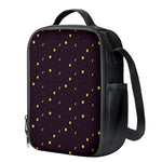 Moon Phase And Stars Pattern Print Crossbody Lunch Bag