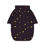 Moon Phase And Stars Pattern Print Dog Zip Up Hoodie