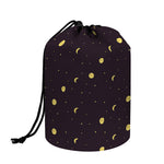 Moon Phase And Stars Pattern Print Drawstring Makeup Bag