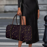 Moon Phase And Stars Pattern Print Duffle Bag