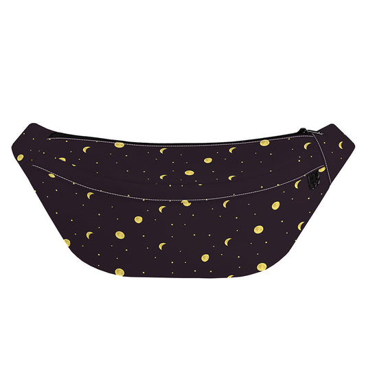 Moon Phase And Stars Pattern Print Fanny Pack