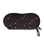 Moon Phase And Stars Pattern Print Glasses Case