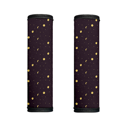 Moon Phase And Stars Pattern Print Handle Covers