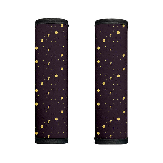 Moon Phase And Stars Pattern Print Handle Covers