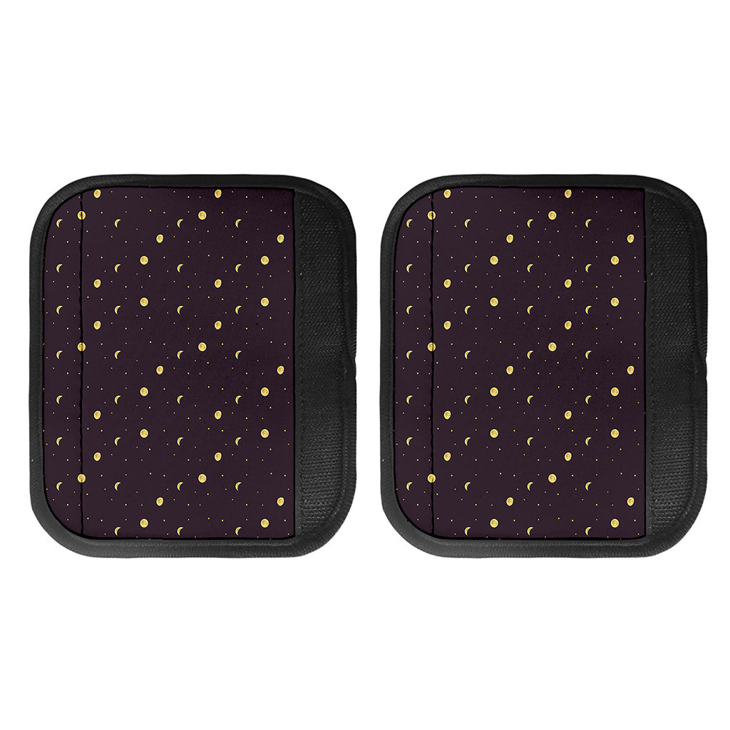 Moon Phase And Stars Pattern Print Handle Covers