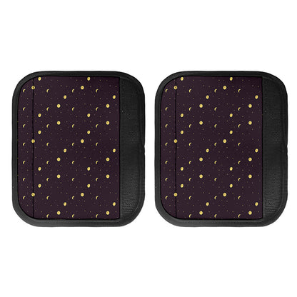 Moon Phase And Stars Pattern Print Handle Covers